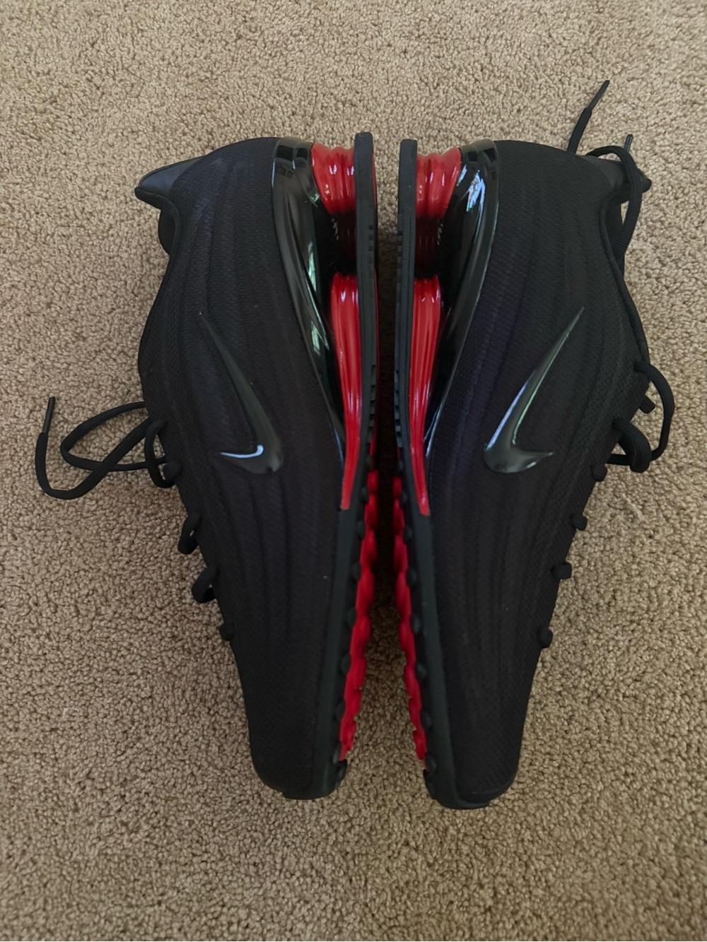 Nike Shox Z Bred Black University Red Womens Sz 11 / 9.5 Mens Shoes Sneakers - Picture 3 of 6